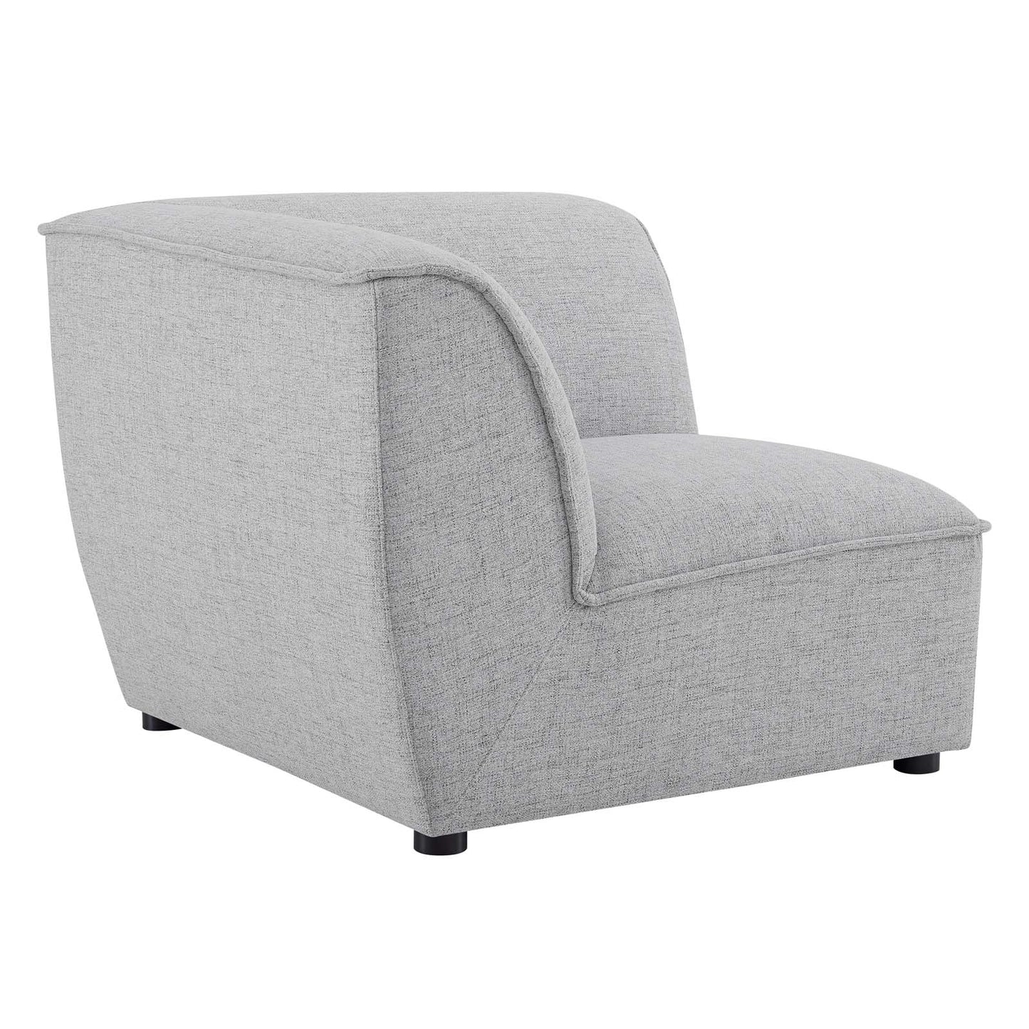 Comprise Corner Sectional Sofa Chair Light Gray EEI-4417-LGR
