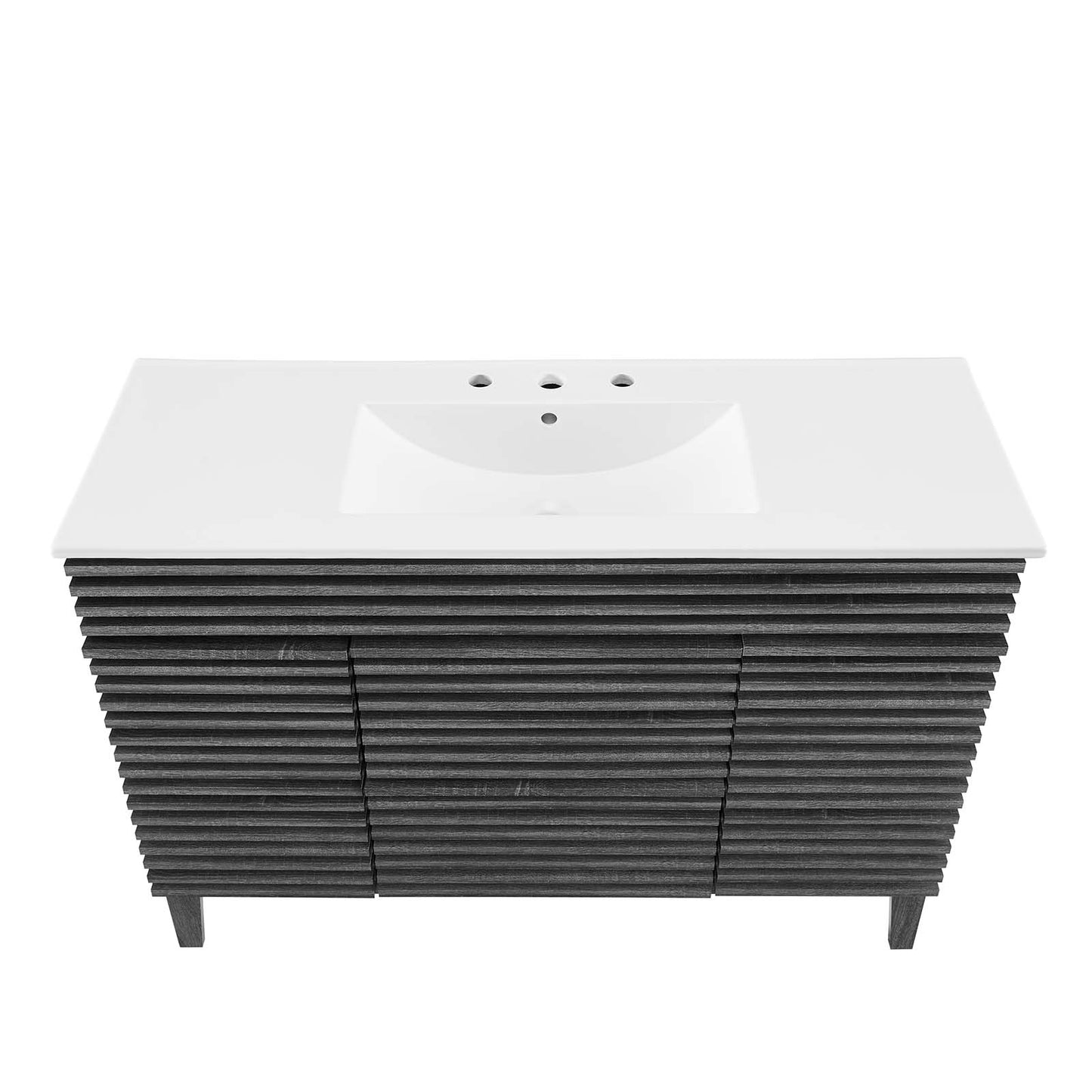Render 48" Single Sink Bathroom Vanity Charcoal White EEI-4439-CHA-WHI