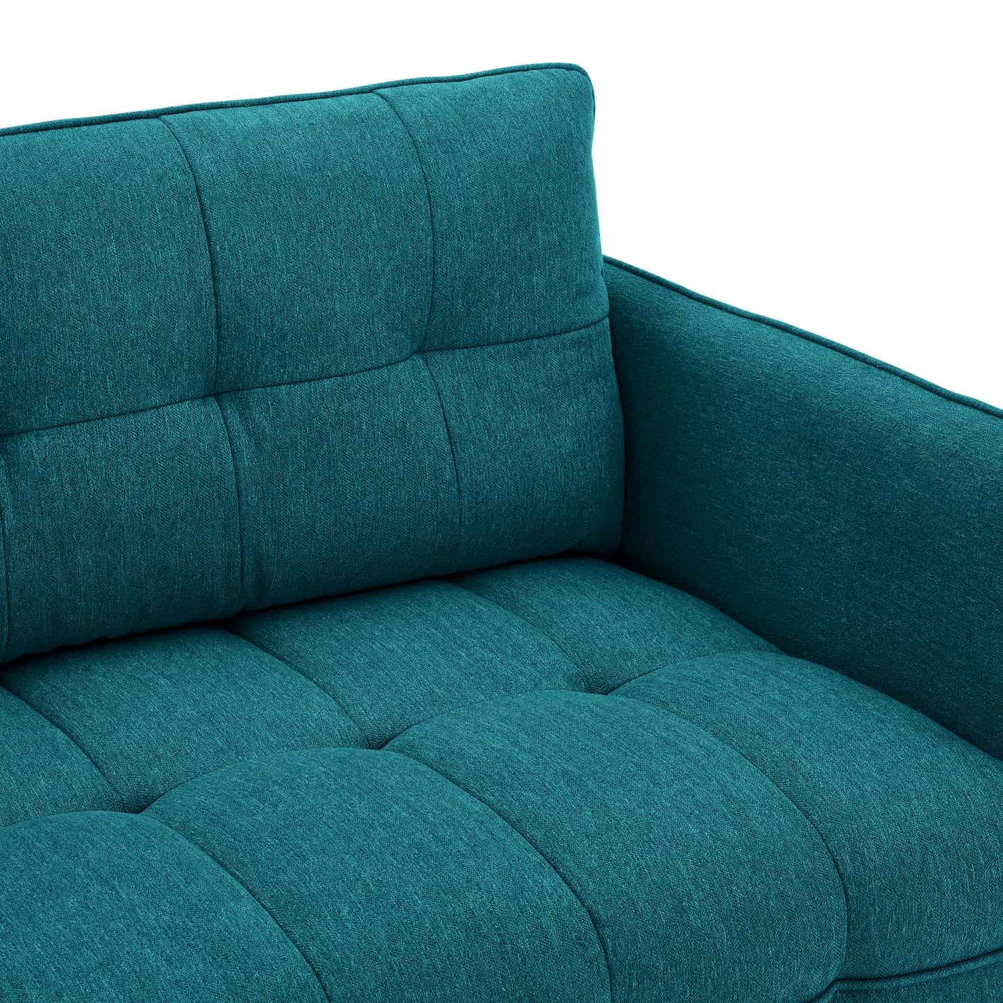 Cameron Tufted Fabric Sofa Teal EEI-4451-TEA
