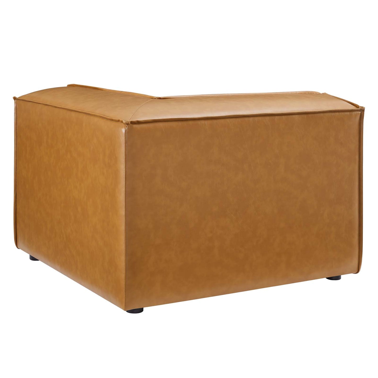 Restore Vegan Leather Sectional Sofa Corner Chair Tan EEI-4494-TAN