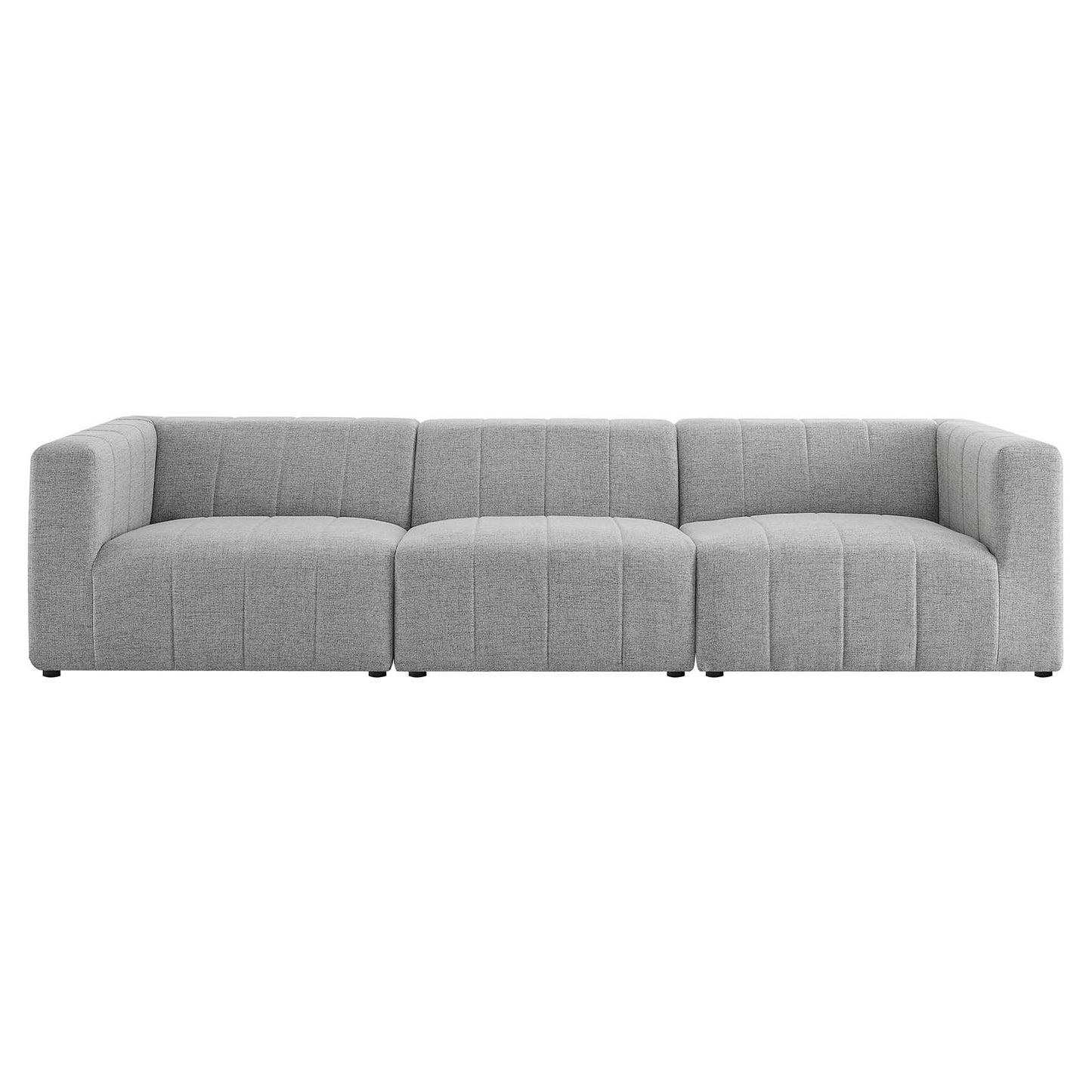 Bartlett Upholstered Fabric 3-Piece Sofa Light Gray EEI-4514-LGR