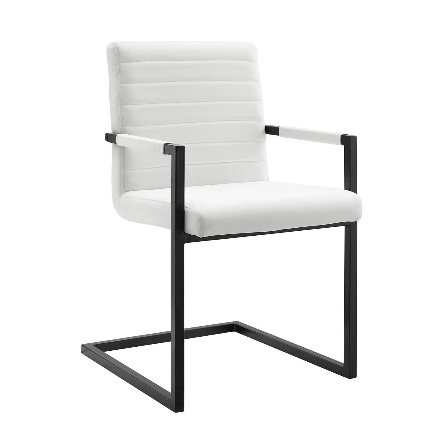 Savoy Performance Velvet Dining Chairs - Set of 2 White EEI-4523-WHI