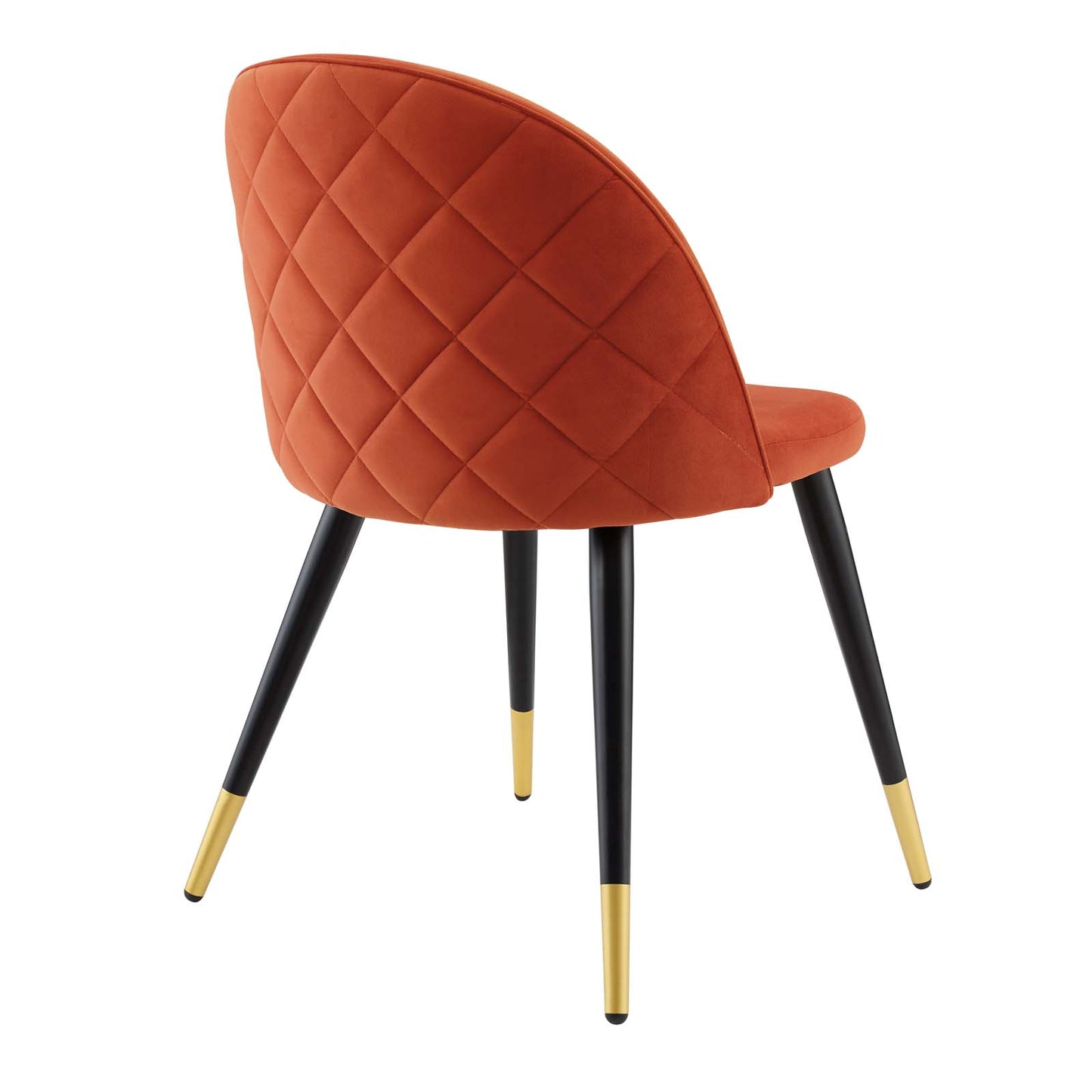 Cordial Performance Velvet Dining Chairs - Set of 2 Orange EEI-4525-ORA