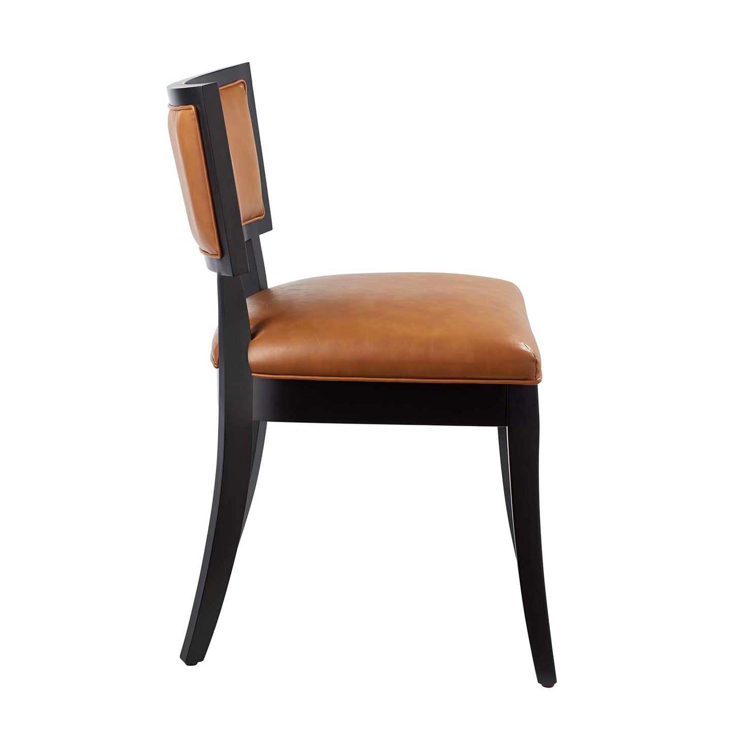 Pristine Vegan Leather Dining Chairs - Set of 2 Tan EEI-4558-TAN