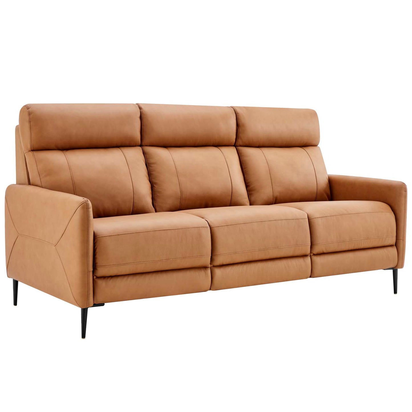 Huxley Leather Sofa Tan EEI-4561-TAN