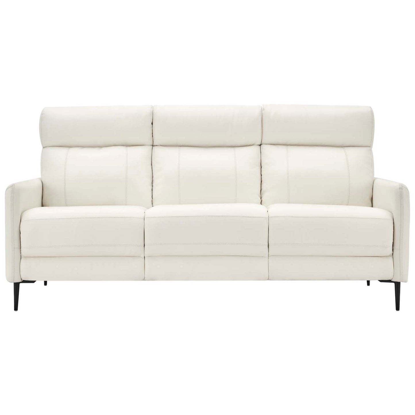 Huxley Leather Sofa White EEI-4561-WHI