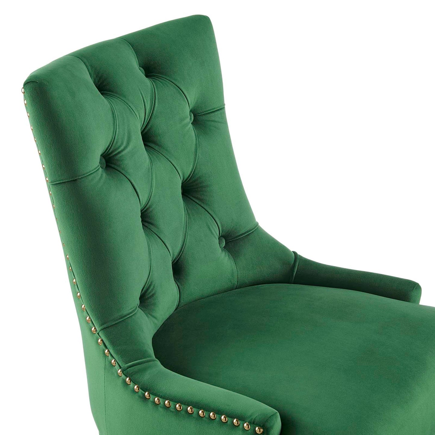 Regent Tufted Performance Velvet Office Chair Gold Emerald EEI-4571-GLD-EME