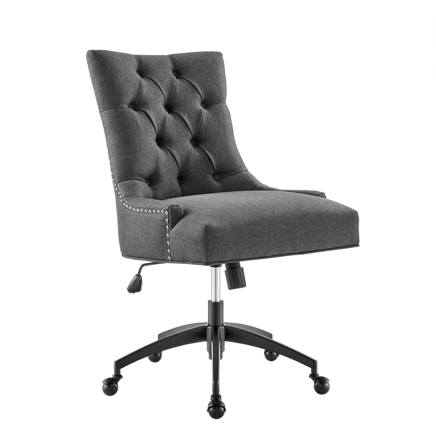 Regent Tufted Fabric Office Chair Black Gray EEI-4572-BLK-GRY