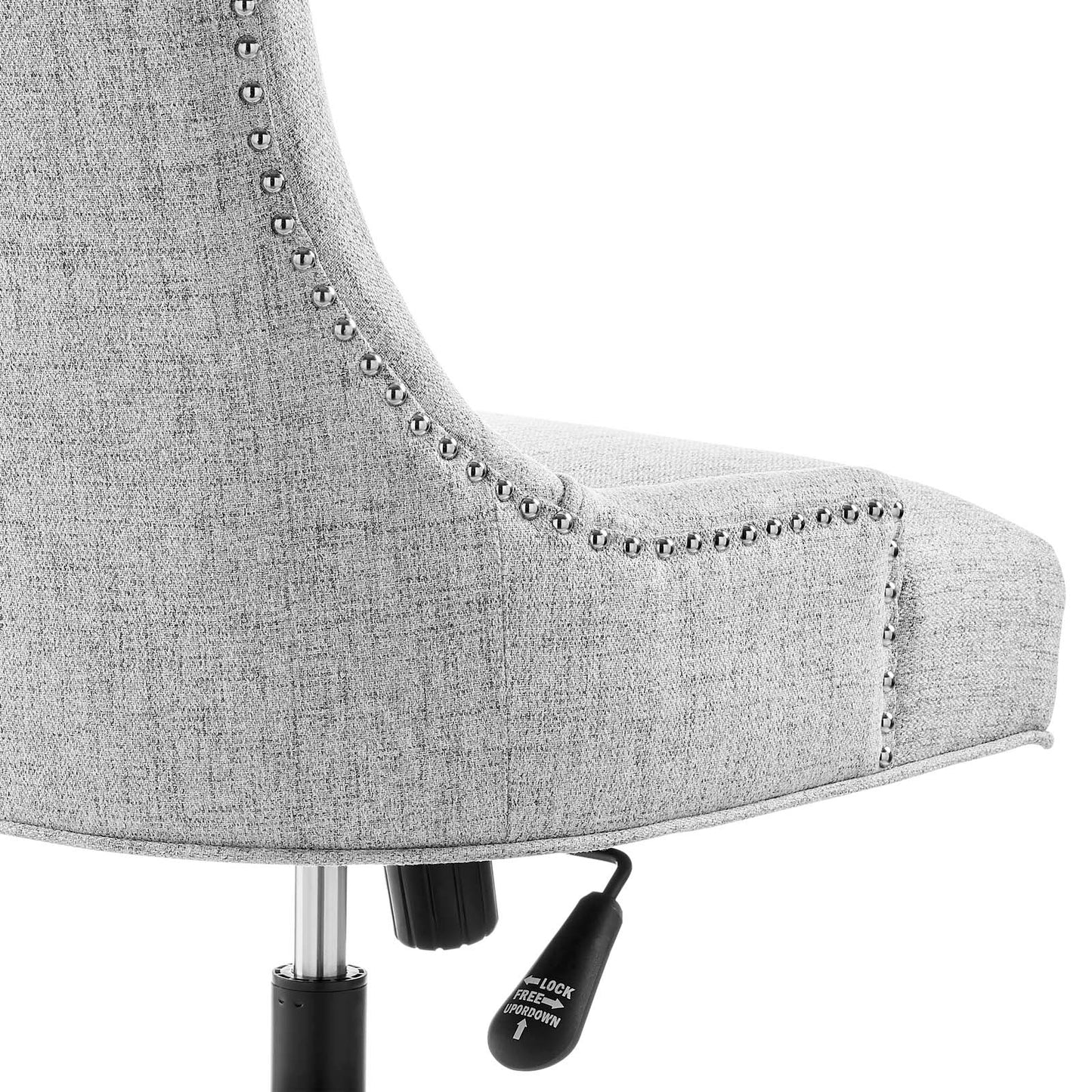 Regent Tufted Fabric Office Chair Black Light Gray EEI-4572-BLK-LGR