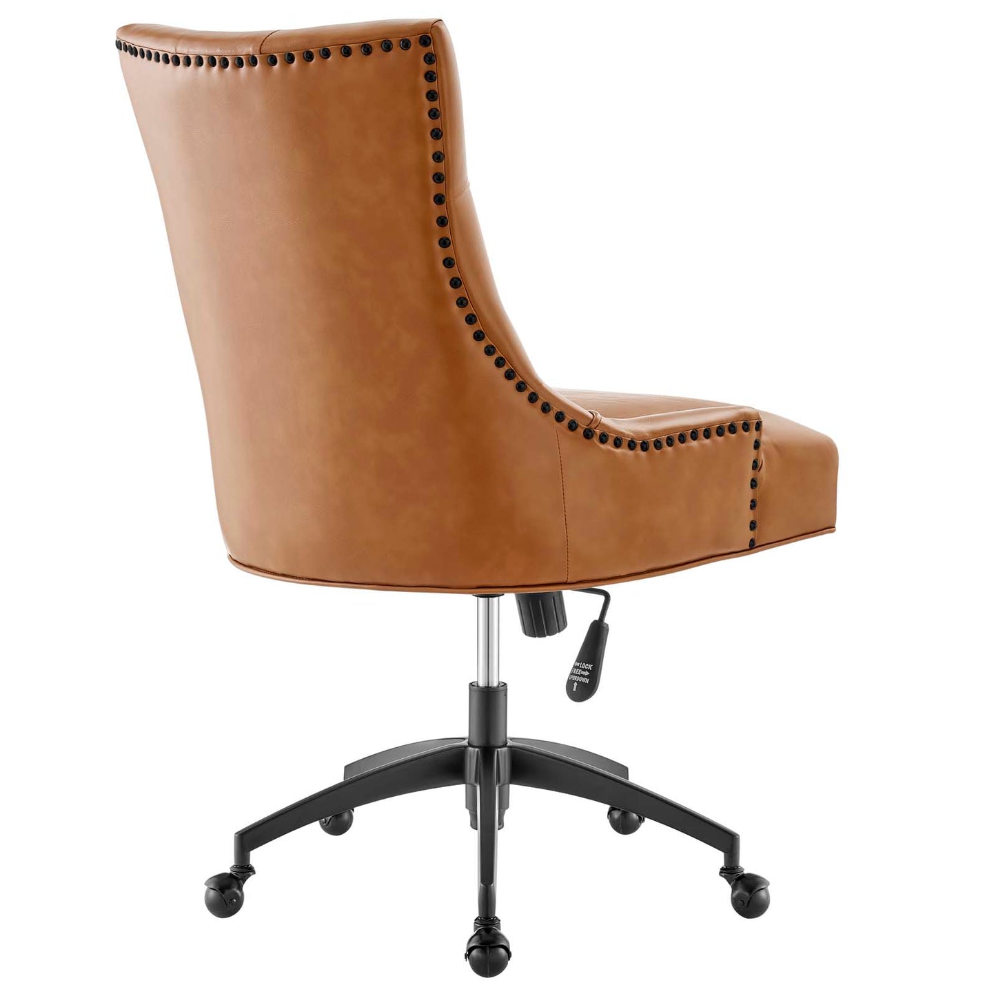 Regent Tufted Vegan Leather Office Chair Black Tan EEI-4573-BLK-TAN