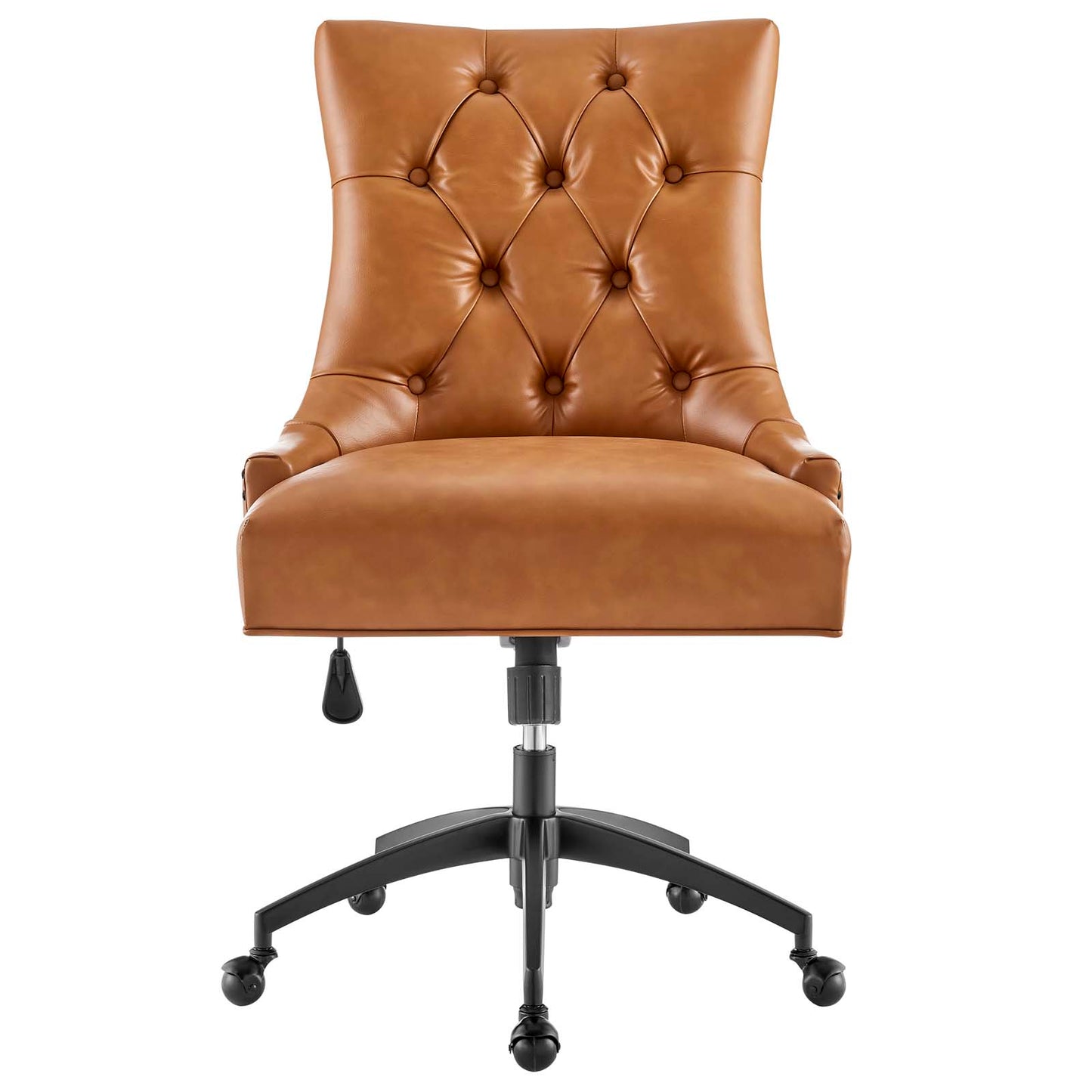 Regent Tufted Vegan Leather Office Chair Black Tan EEI-4573-BLK-TAN