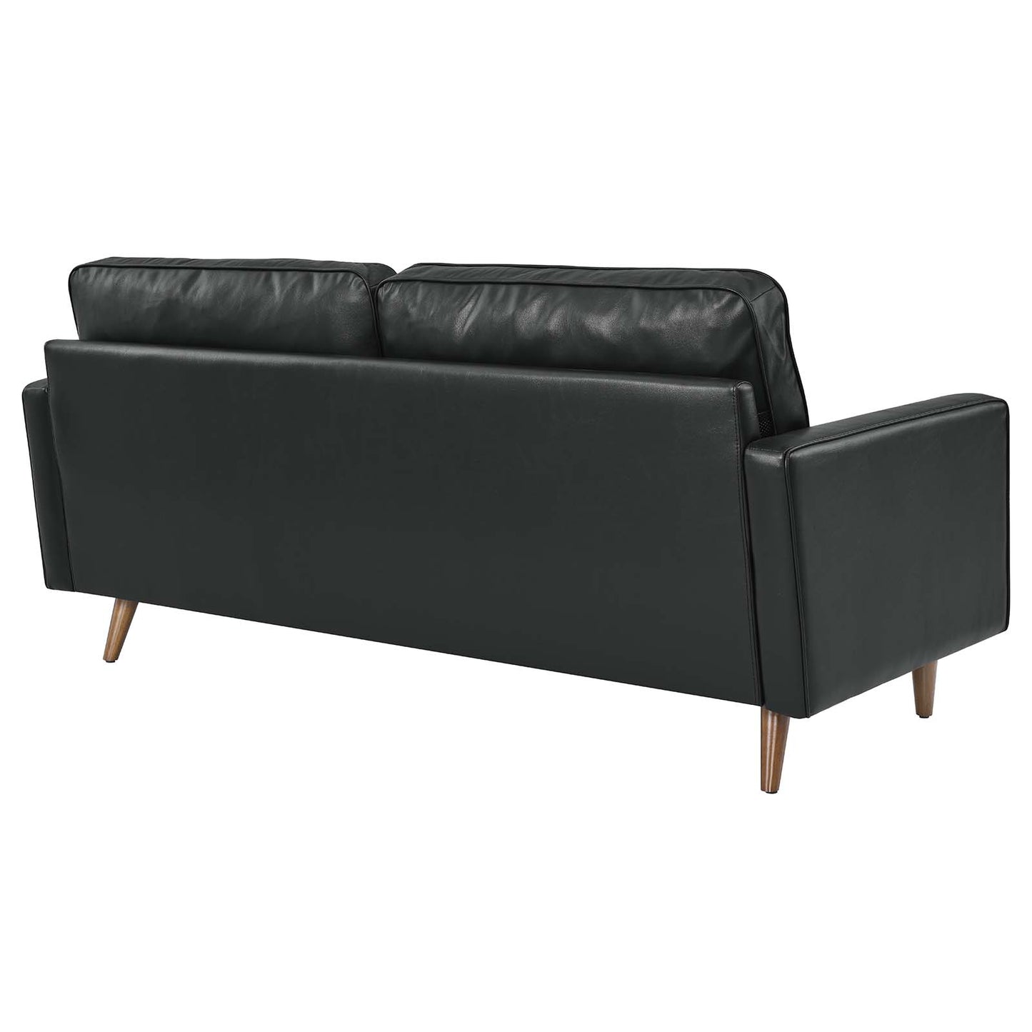 Valour Leather Sofa Black EEI-4633-BLK