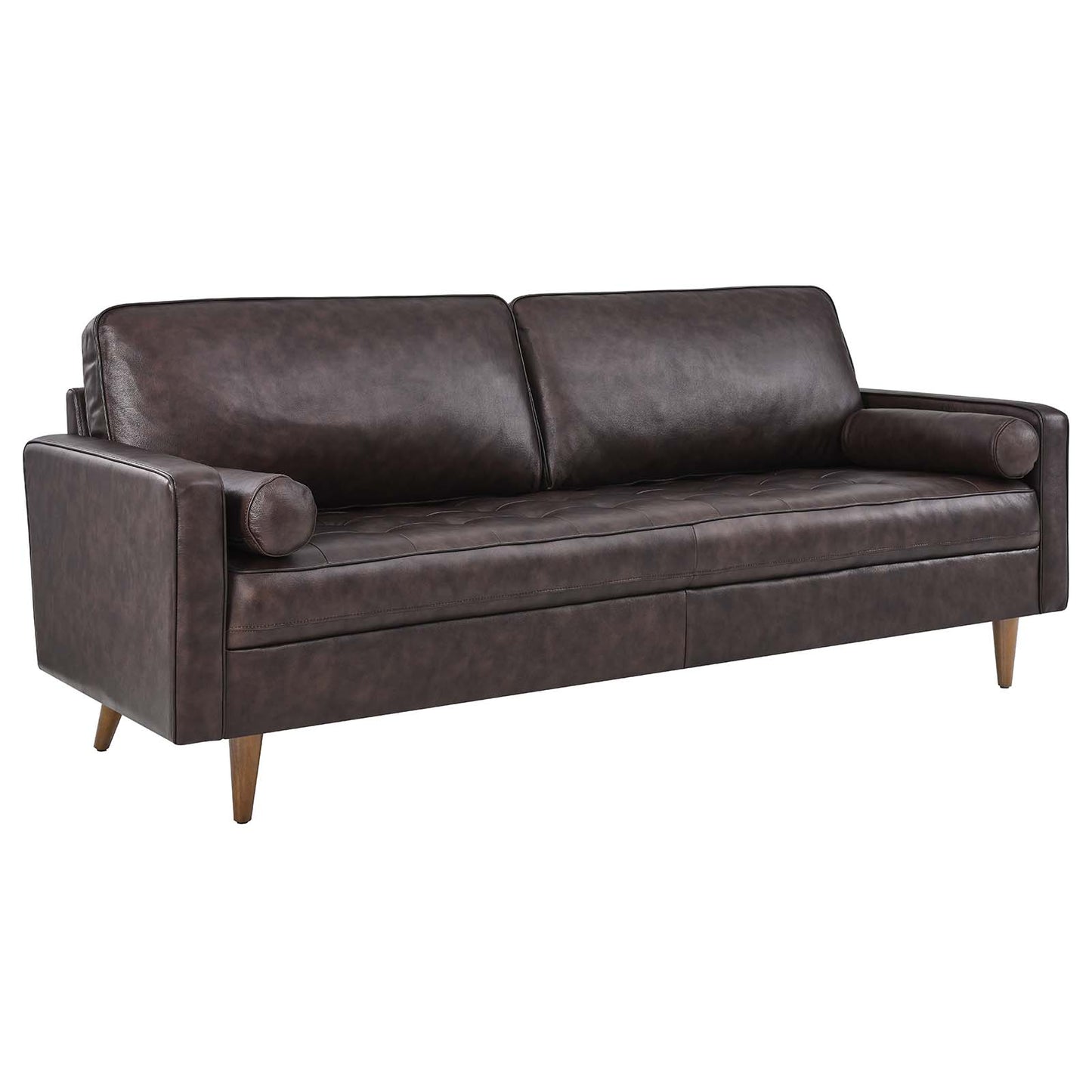 Valour 81" Leather Sofa Brown EEI-4634-BRN