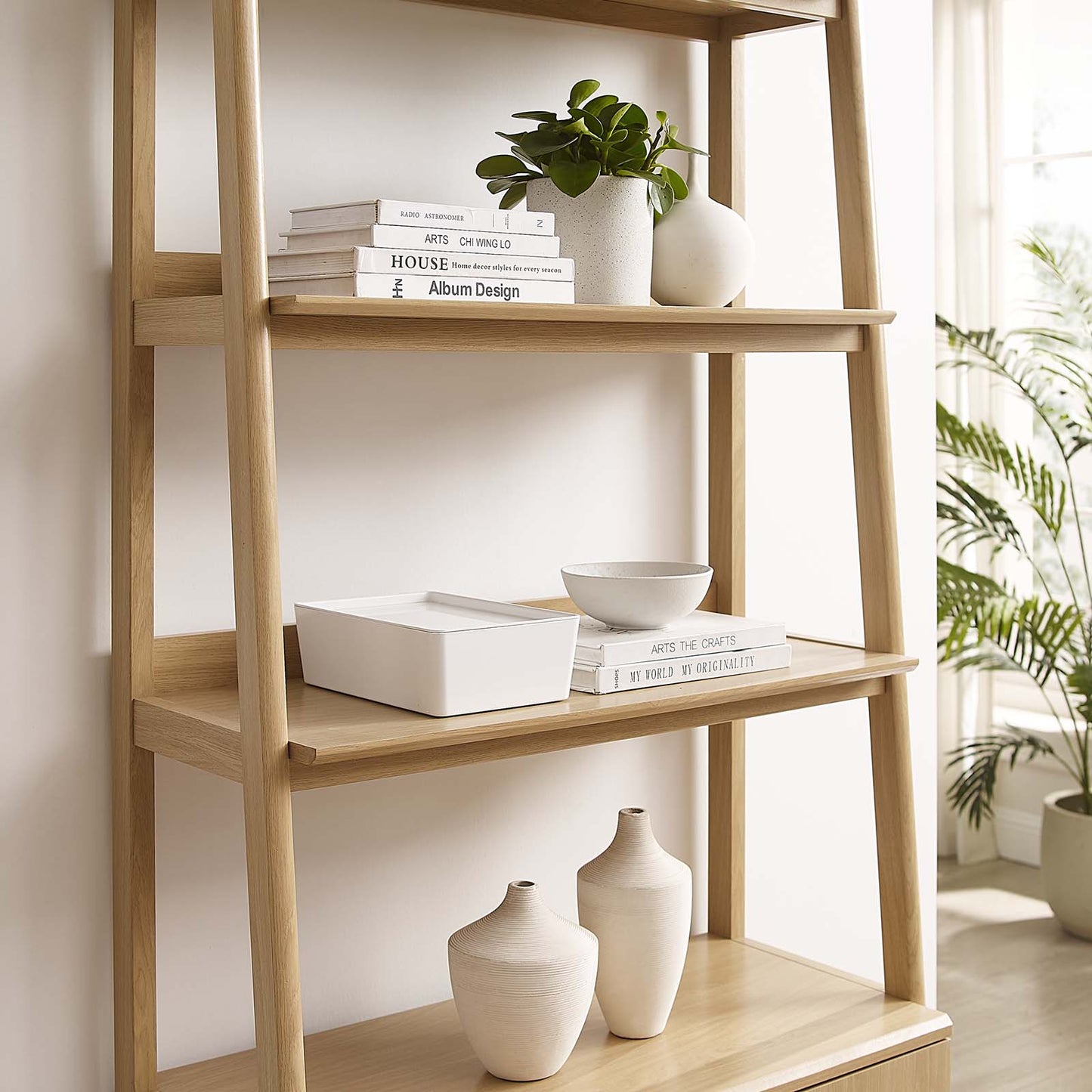 Bixby 33" Bookshelf Oak EEI-4656-OAK