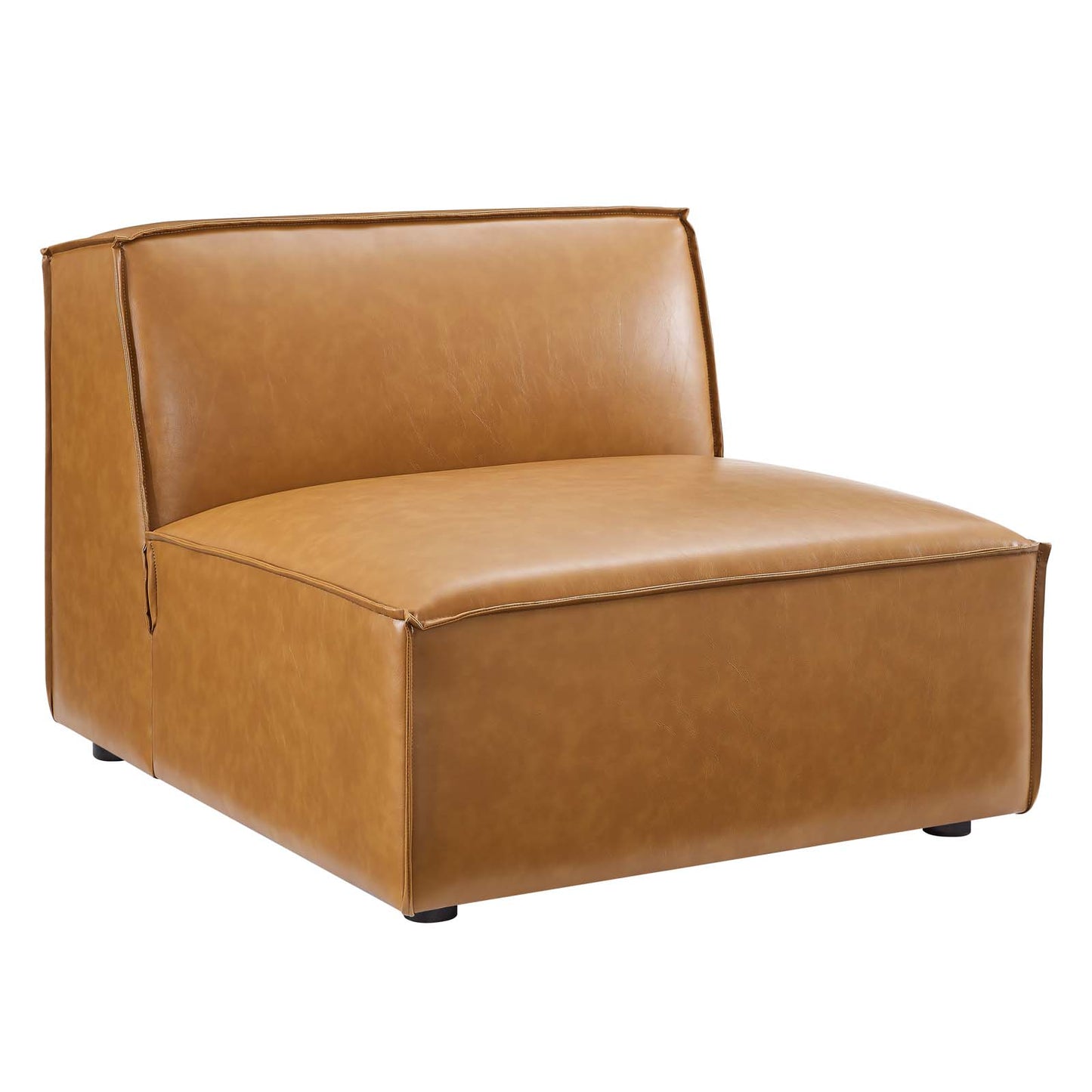 Restore 5-Piece Vegan Leather Sectional Sofa Tan EEI-4711-TAN