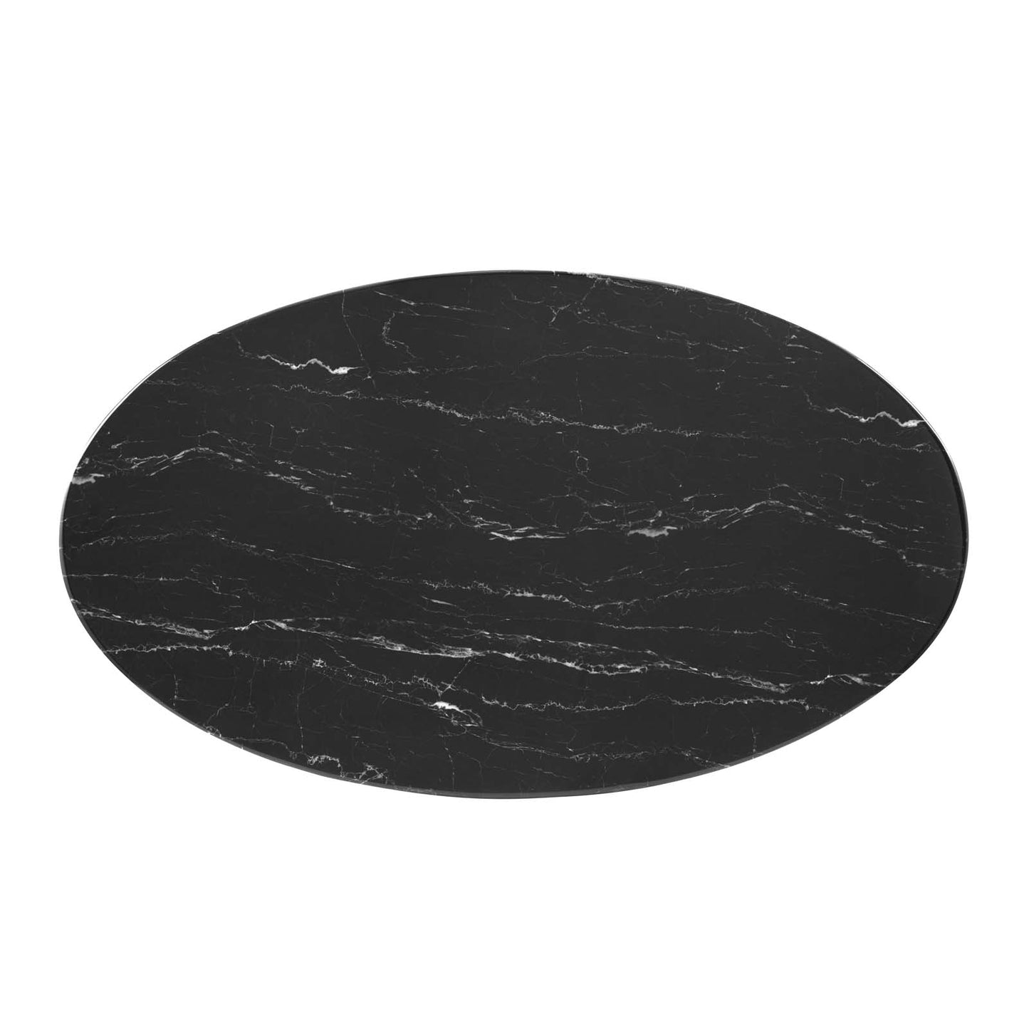 Verne 48" Artificial Marble Dining Table Gold Black EEI-4759-GLD-BLK
