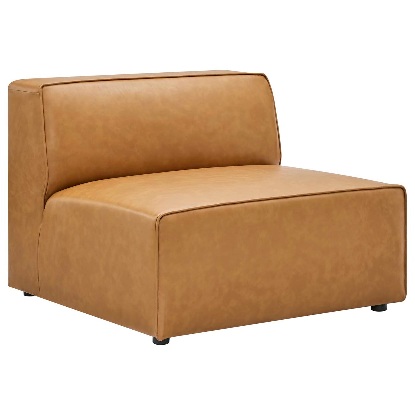 Mingle Vegan Leather 3-Piece Sectional Sofa Tan EEI-4789-TAN