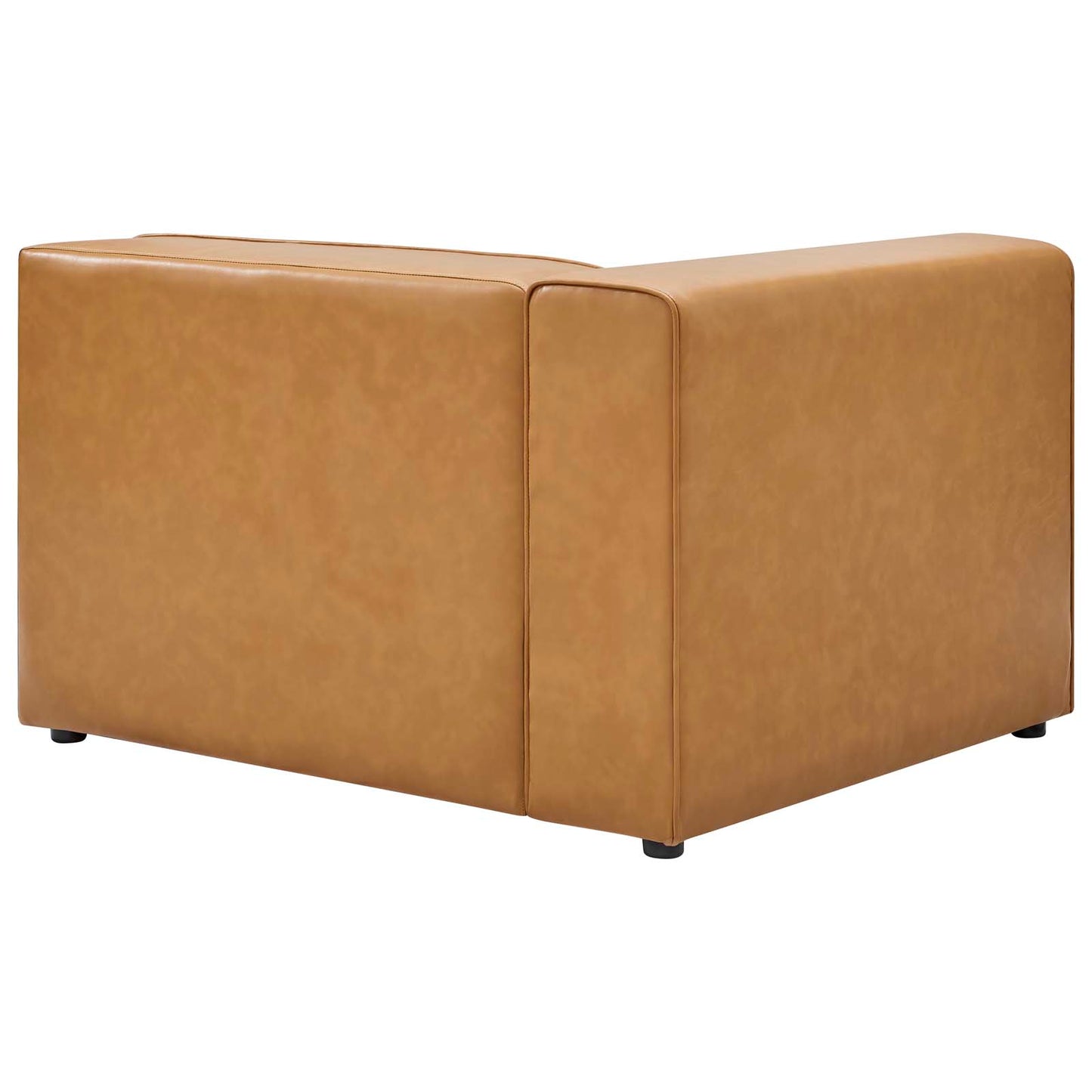 Mingle Vegan Leather Sofa and Ottoman Set Tan EEI-4790-TAN