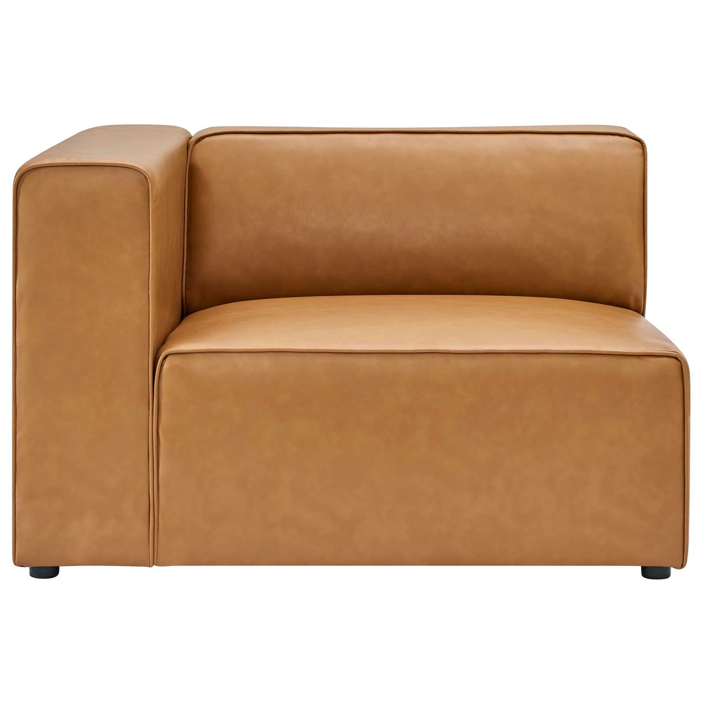 Mingle Vegan Leather 5-Piece Sectional Sofa Tan EEI-4795-TAN