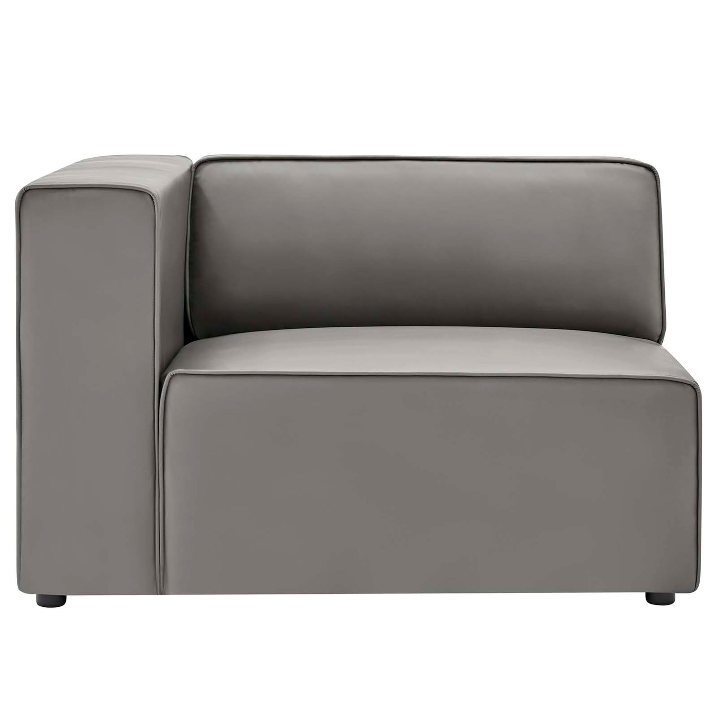 Mingle Vegan Leather 7-Piece Sectional Sofa Gray EEI-4798-GRY