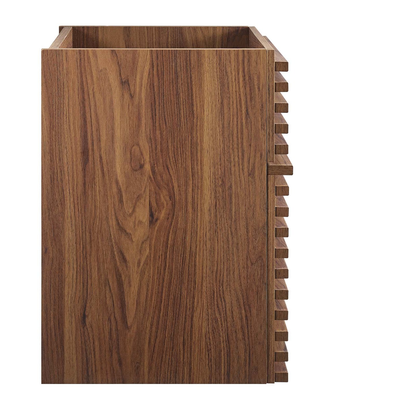 Render 18" Wall-Mount Bathroom Vanity Cabinet (Sink Basin Not Included) Walnut