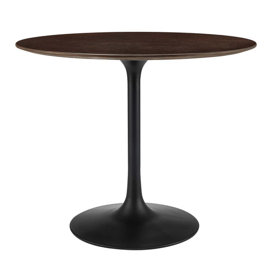 Lippa 36" Round Wood Dining Table Black Cherry Walnut