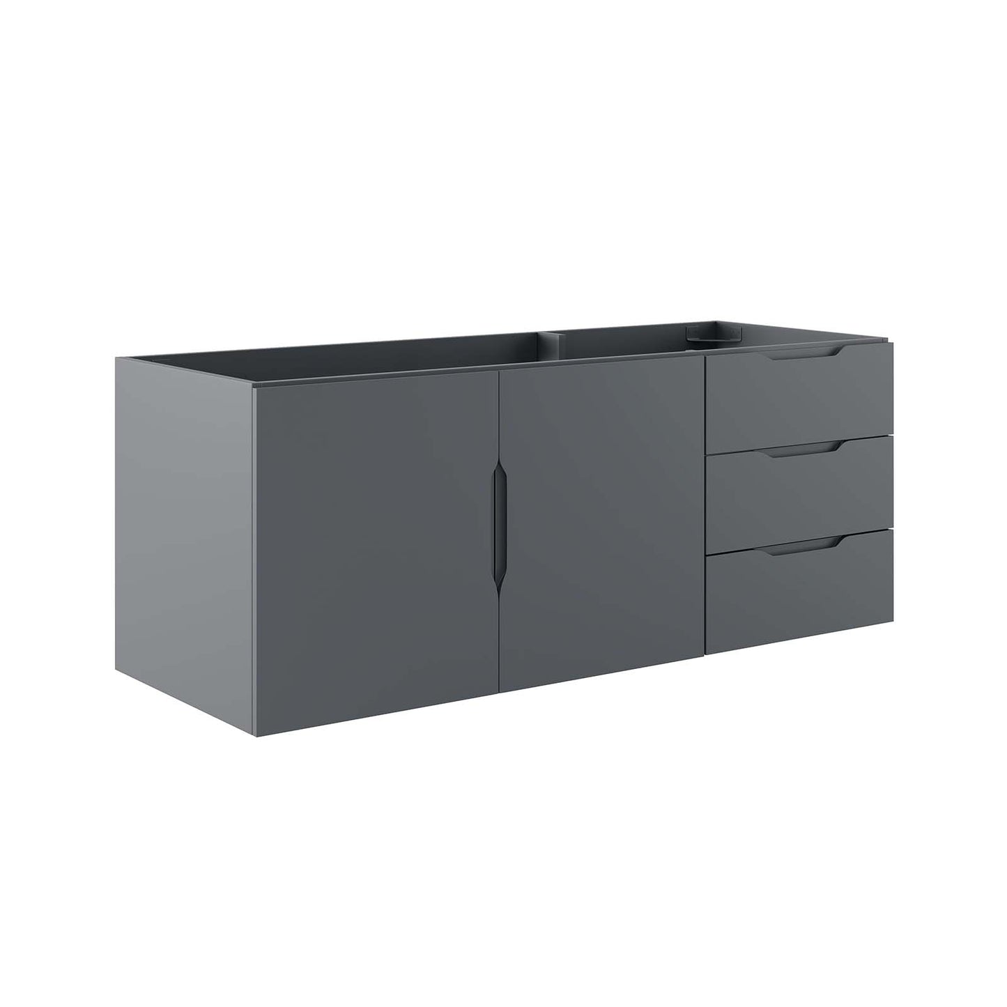 Vitality 48" Double or Single Sink Compatible (Not Included) Bathroom Vanity Cabinet Gray EEI-4895-GRY