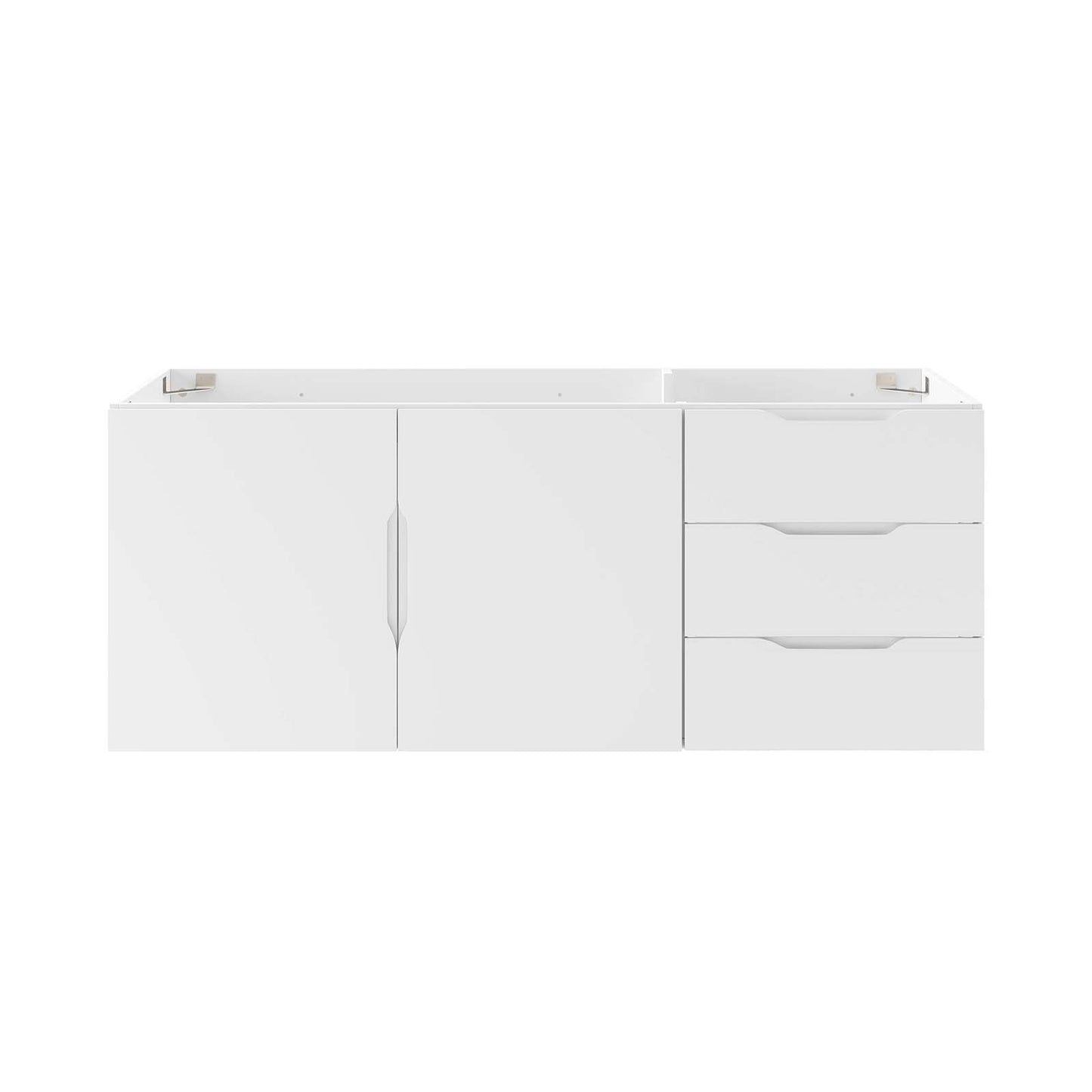 Vitality 48" Double or Single Sink Compatible (Not Included) Bathroom Vanity Cabinet White EEI-4895-WHI