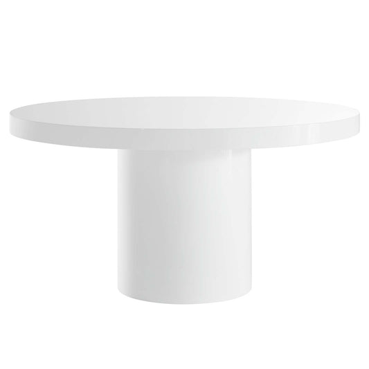 Gratify 60" Round Dining Table White