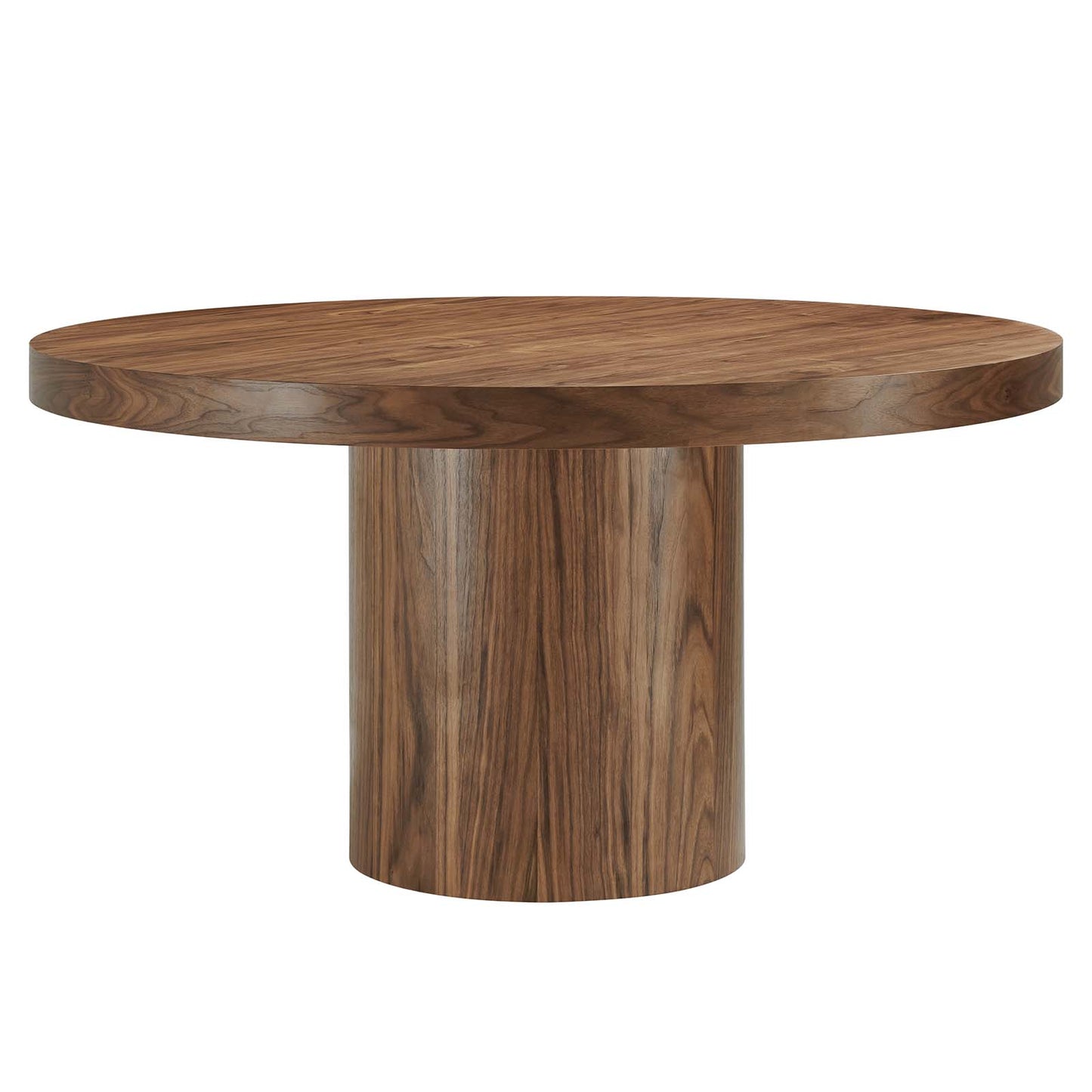 Gratify 60" Round Dining Table Walnut EEI-4911-WAL