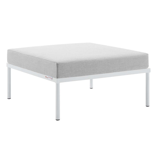 Harmony Sunbrella® Outdoor Patio Aluminum Ottoman Gray