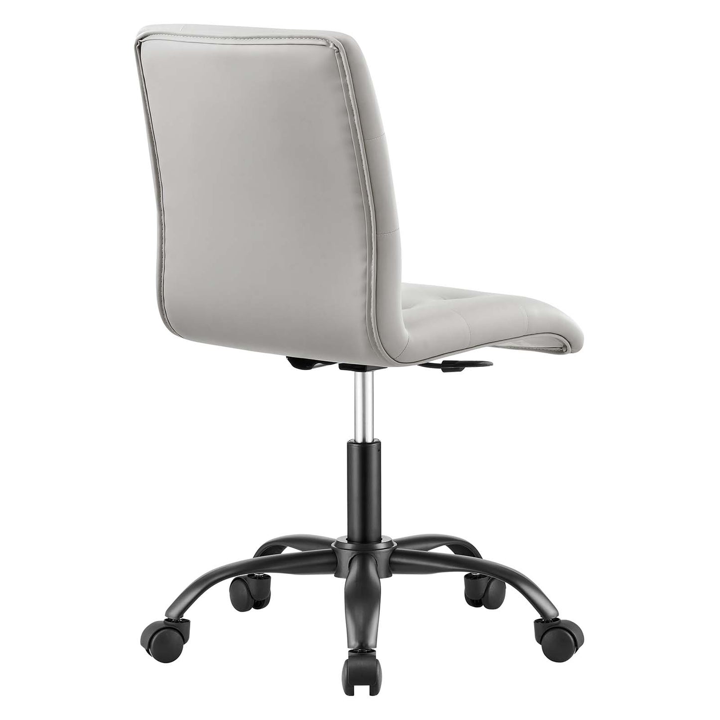 Prim Armless Vegan Leather Mid Back Office Chair