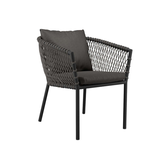 Sailor Outdoor Patio Dining Armchair Charcoal Charcoal