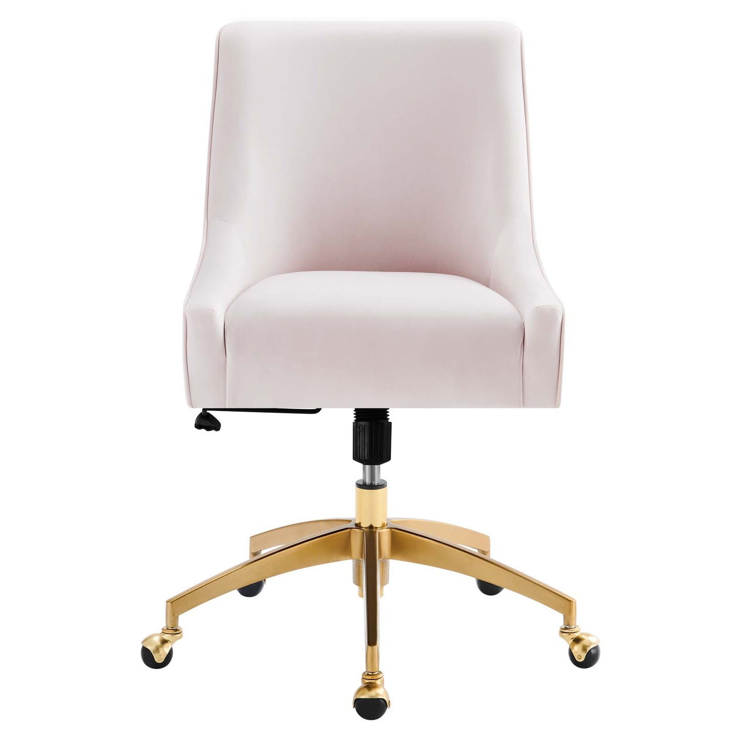 Discern Performance Velvet Office Chair Pink EEI-5079-PNK