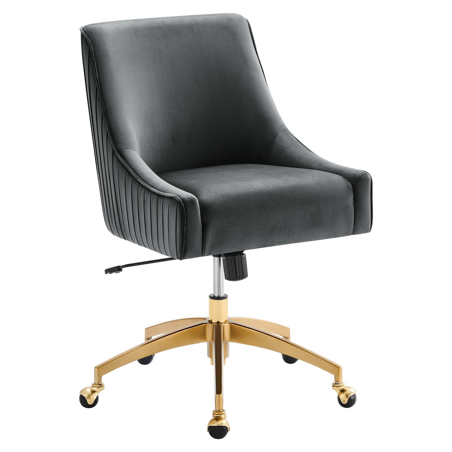 Discern Performance Velvet Office Chair Gray EEI-5080-GRY