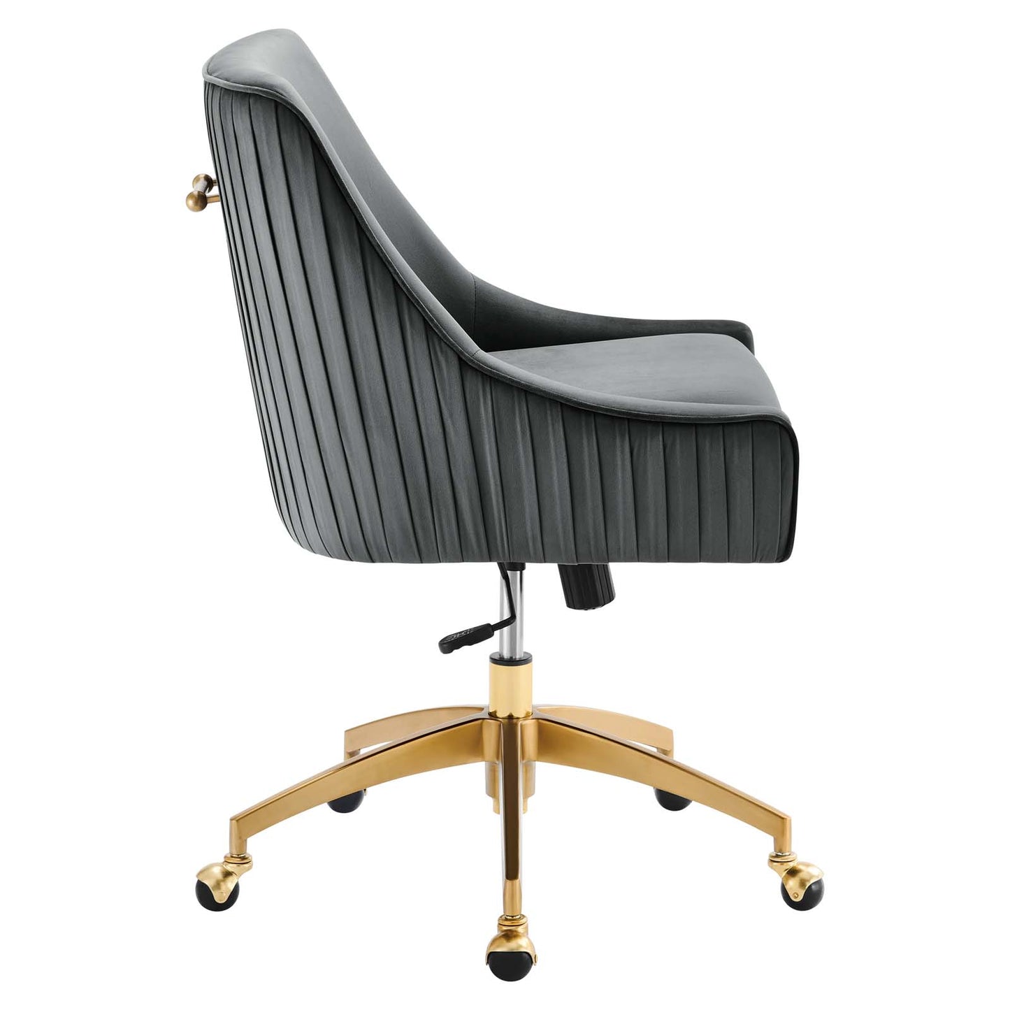 Discern Performance Velvet Office Chair Gray EEI-5080-GRY