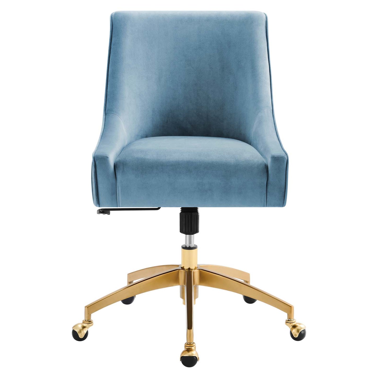 Discern Performance Velvet Office Chair Light Blue EEI-5080-LBU