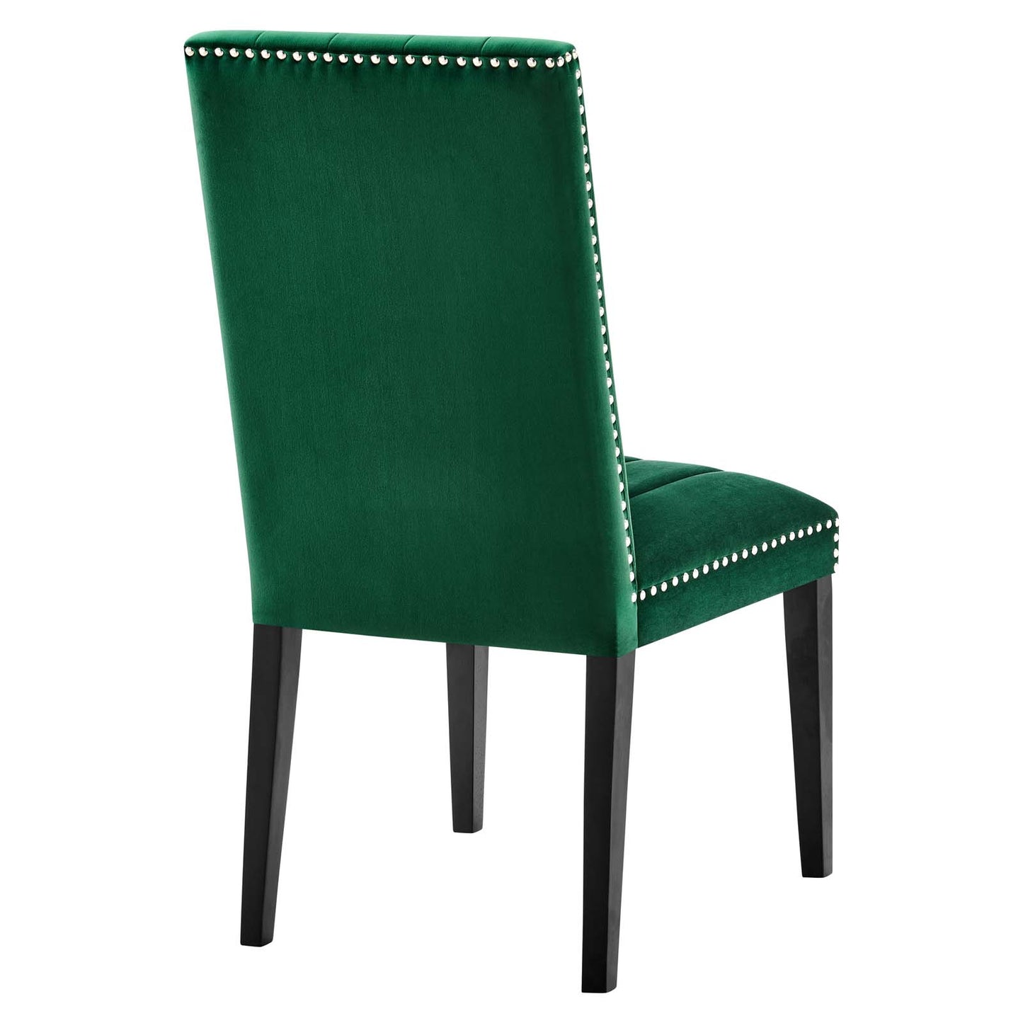 Catalyst Performance Velvet Dining Side Chairs - Set of 2 Green EEI-5081-GRN