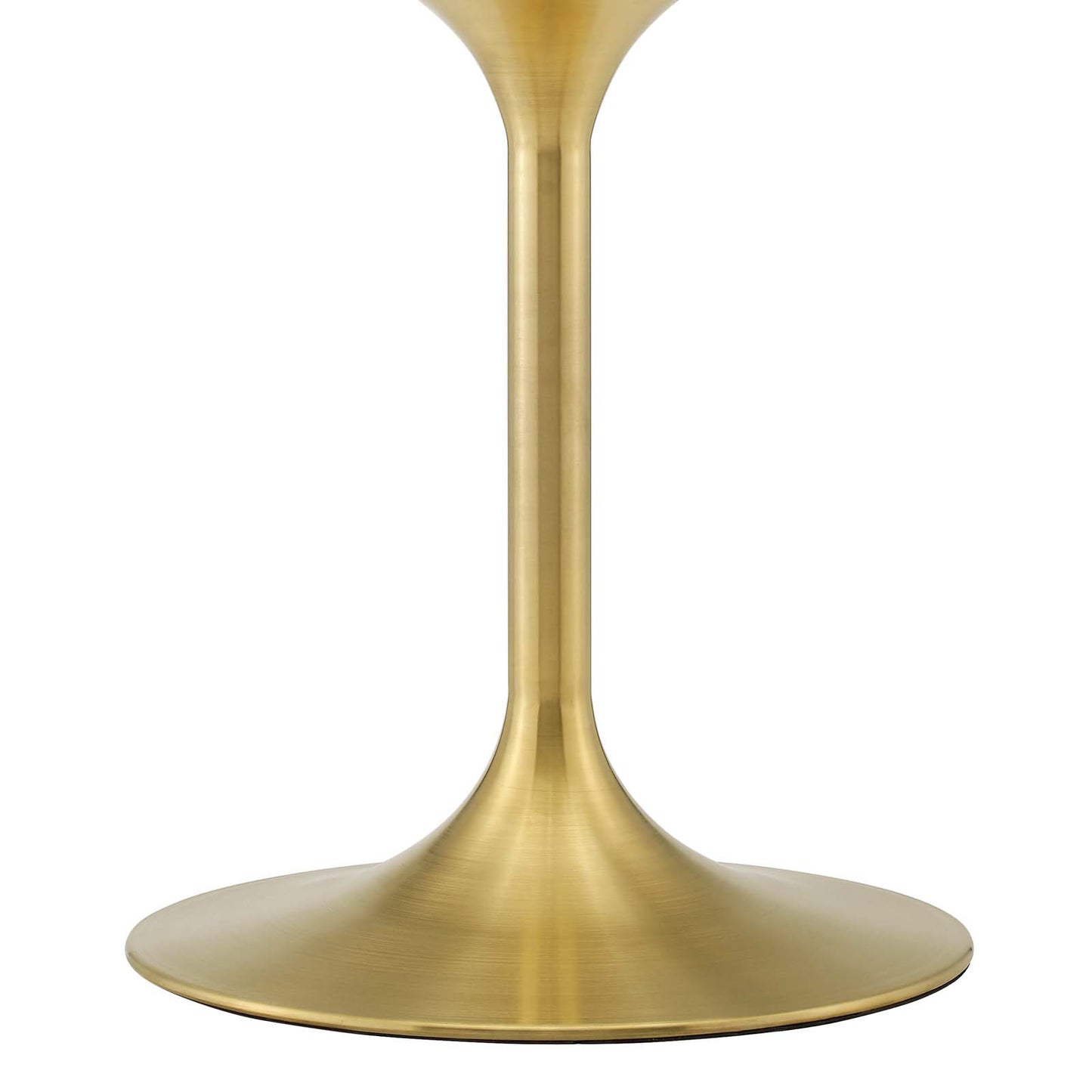 Lippa 60" Round Wood Dining Table - Gold and White, Natural Finishes