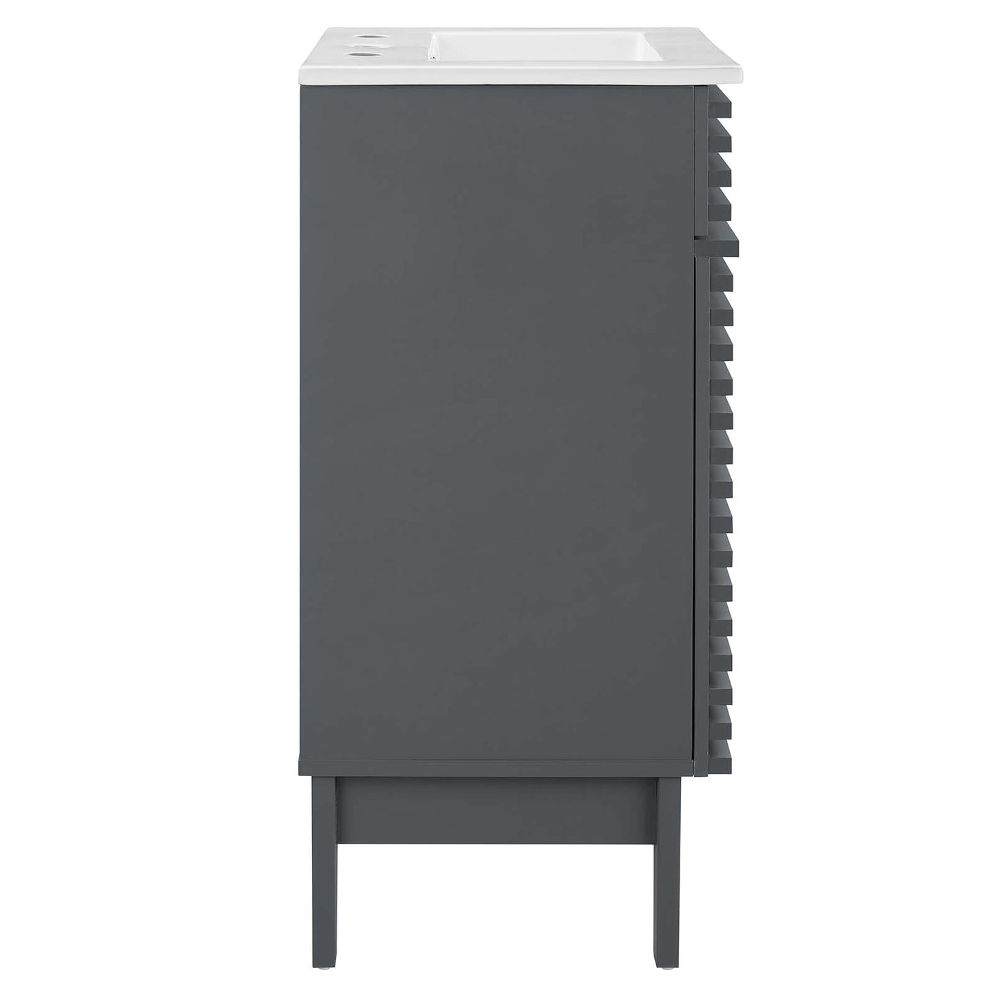Render 18" Bathroom Vanity Cabinet Gray White EEI-5420-GRY-WHI