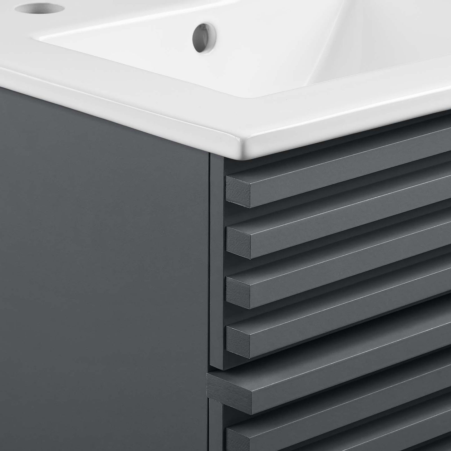 Render 18" Bathroom Vanity Cabinet Gray White EEI-5420-GRY-WHI