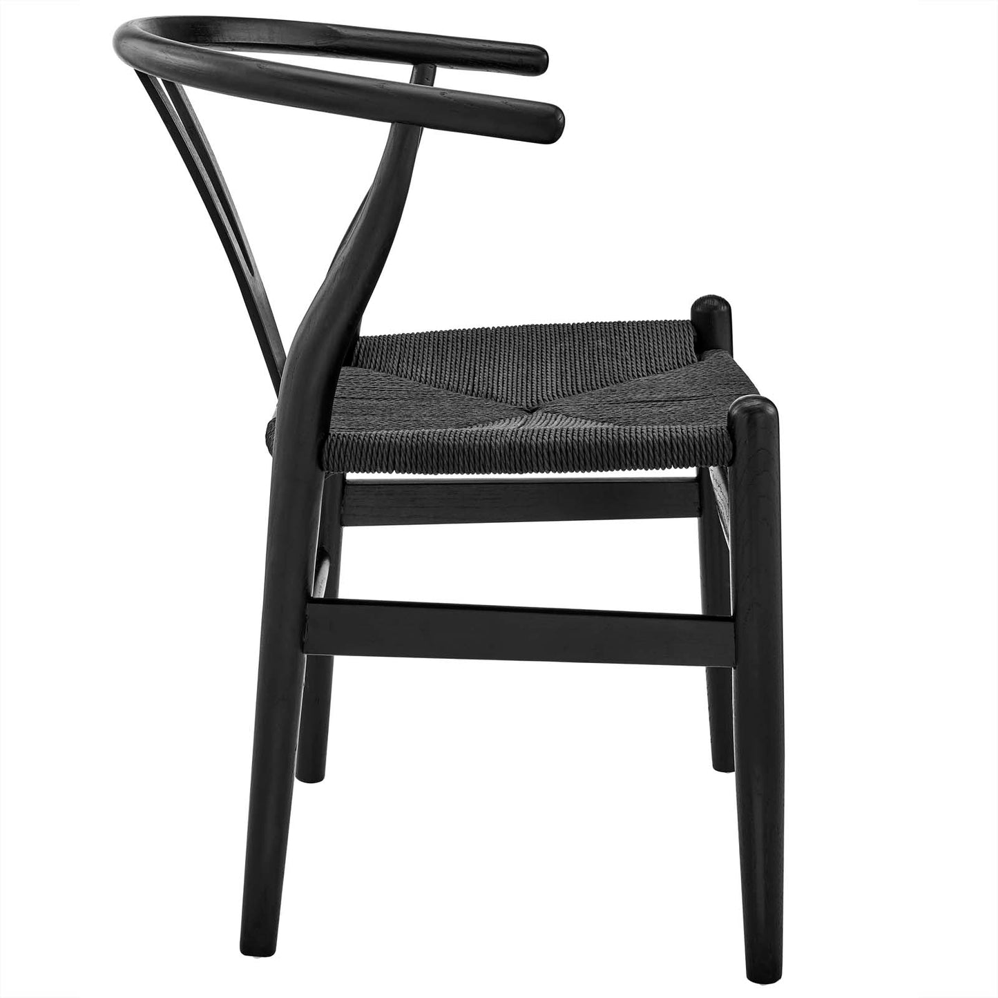 Amish Dining Wood Armchair Black Black EEI-552-BLK-BLK