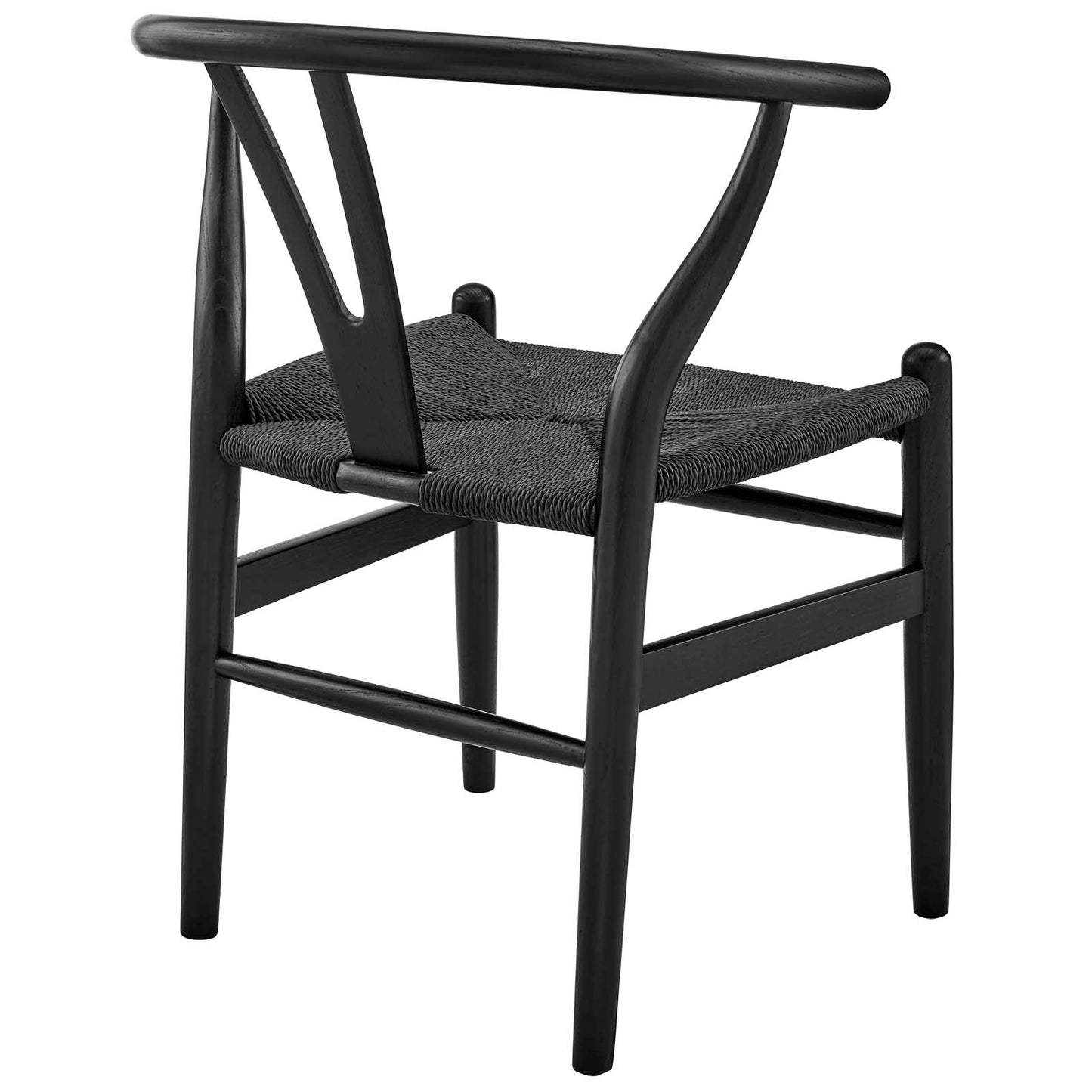 Amish Dining Wood Armchair Black Black EEI-552-BLK-BLK