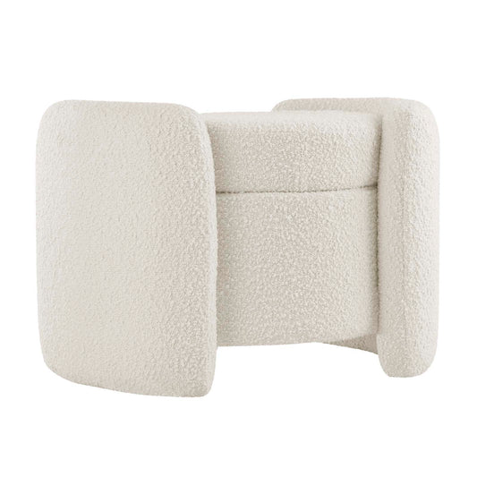 Nebula Boucle Upholstered Ottoman by Modway