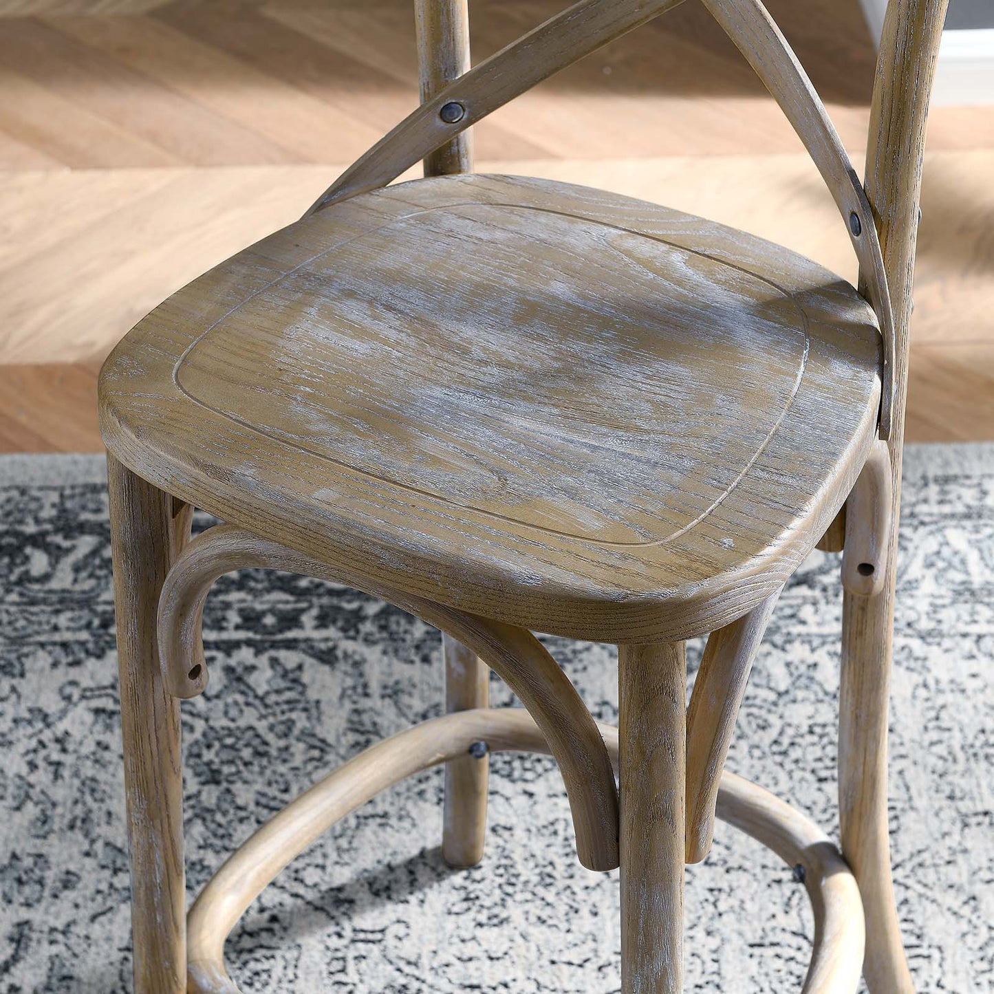 Gear Counter Stool Gray EEI-5562-GRY