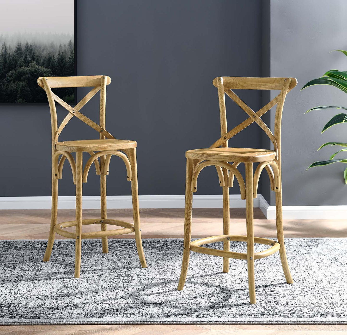 Gear Counter Stool Natural EEI-5562-NAT