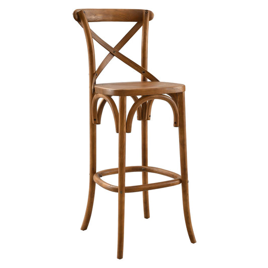 Gear Bar Stool Walnut