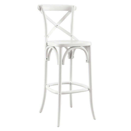 Gear Bar Stool White