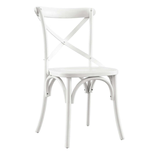 Gear Dining Side Chair White EEI-5564-WHI