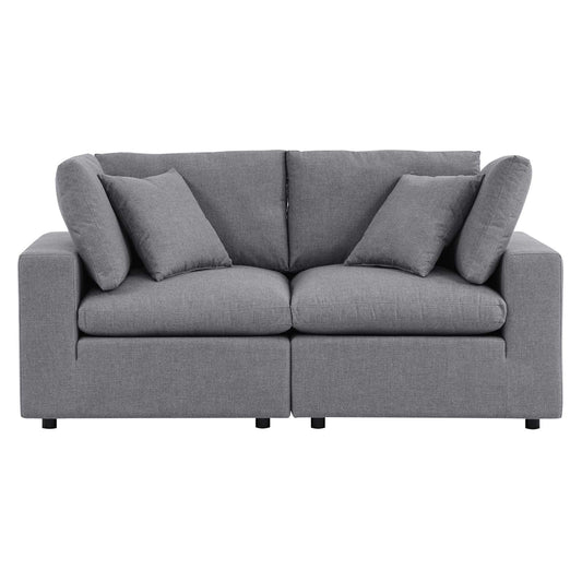 Commix Sunbrella® Outdoor Patio Loveseat Gray